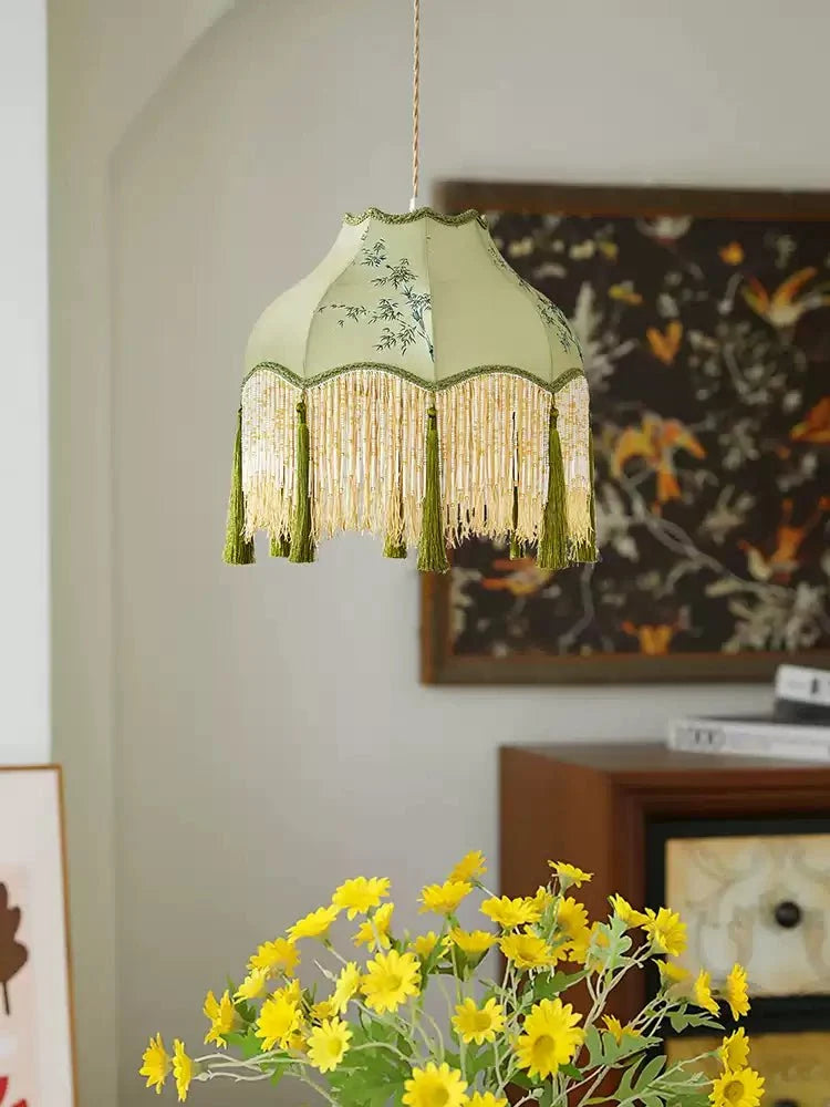 Beaded Hanging Light — Pendant Light | Maison Monashee — view 6