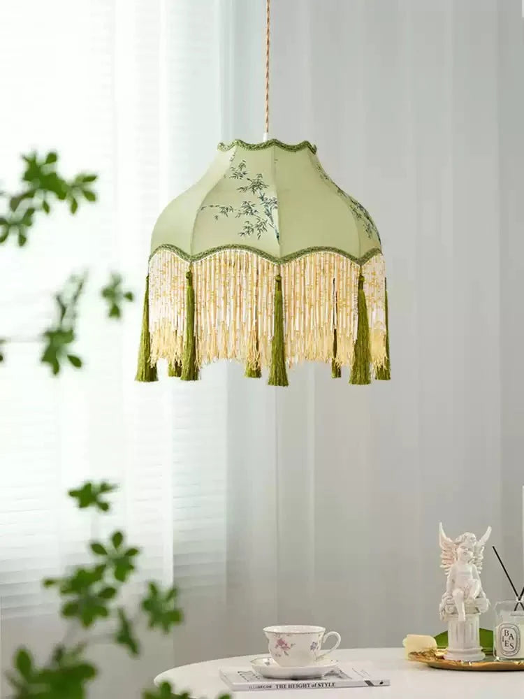 Beaded Hanging Light — Pendant Light | Maison Monashee — view 8
