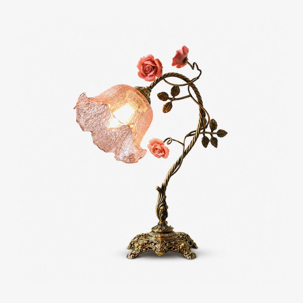Flower Table Lamp Vintage — Table Lamp | Maison Monashee