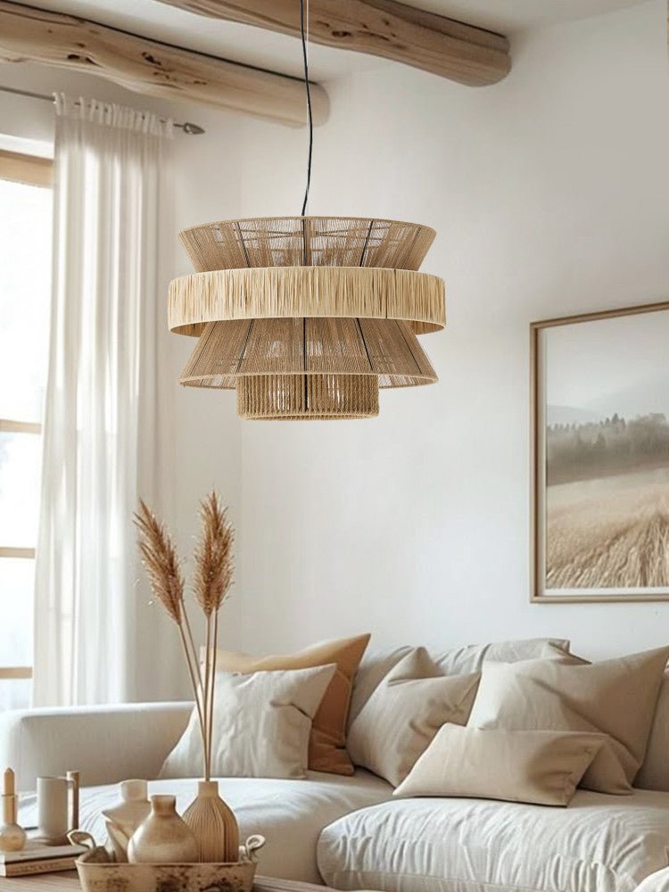Hanging Rope Pendant Light — Pendant Light | Maison Monashee — view 7