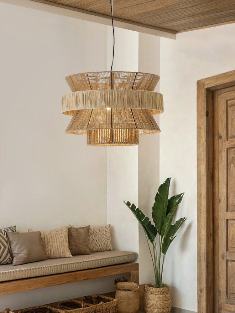 Hanging Rope Pendant Light — Pendant Light | Maison Monashee — view 6