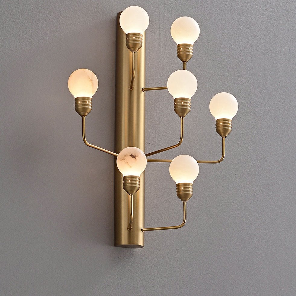 Alabaster Globe Sconce — Wall Sconce | Maison Monashee — view 8