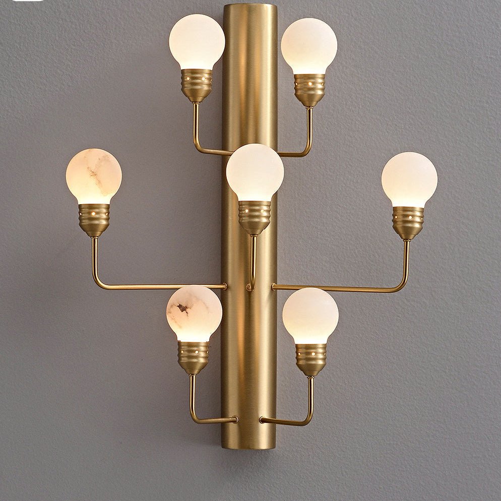 Alabaster Globe Sconce — Wall Sconce | Maison Monashee — view 9