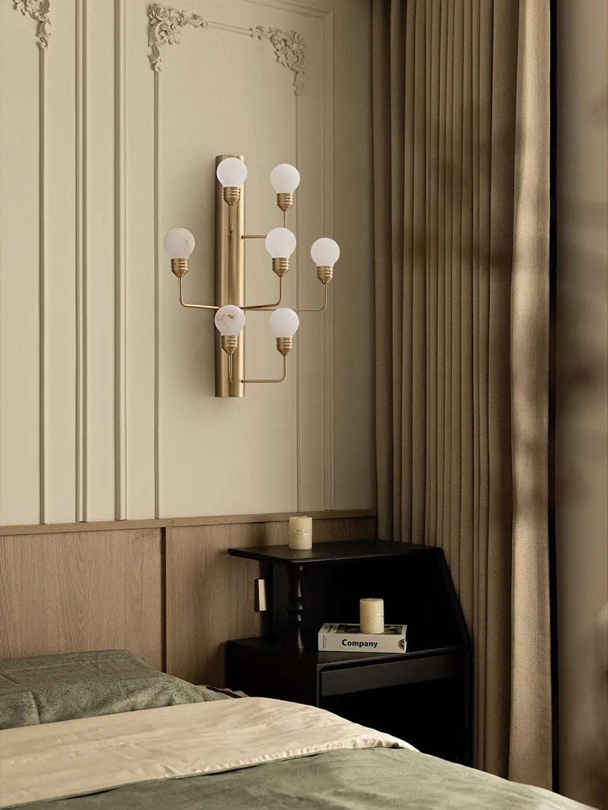 Alabaster Globe Sconce — Wall Sconce | Maison Monashee — view 3