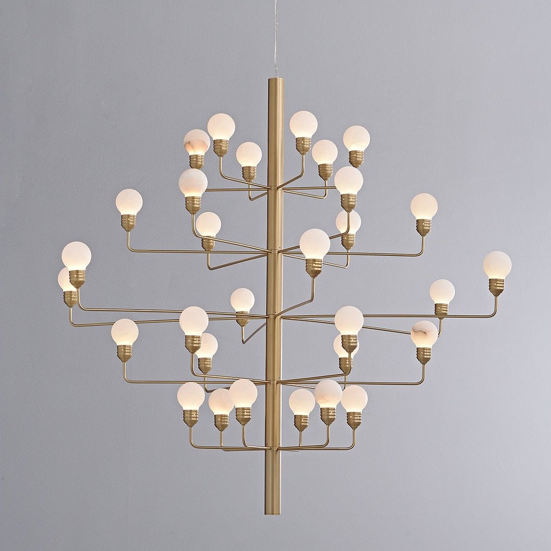 Alabaster Globe Chandelier — Chandelier | Maison Monashee — view 13