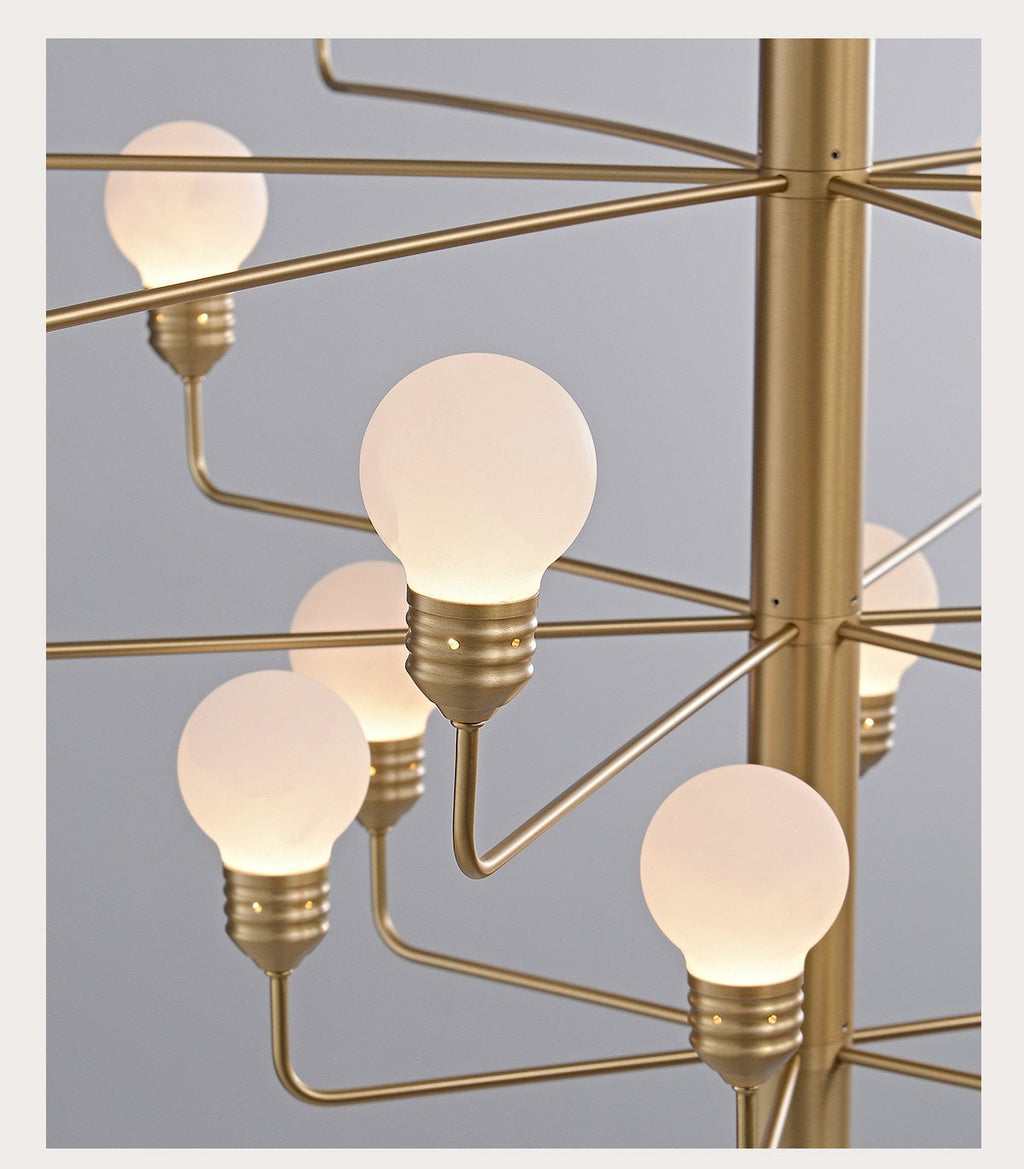 Alabaster Globe Chandelier — Chandelier | Maison Monashee — view 14