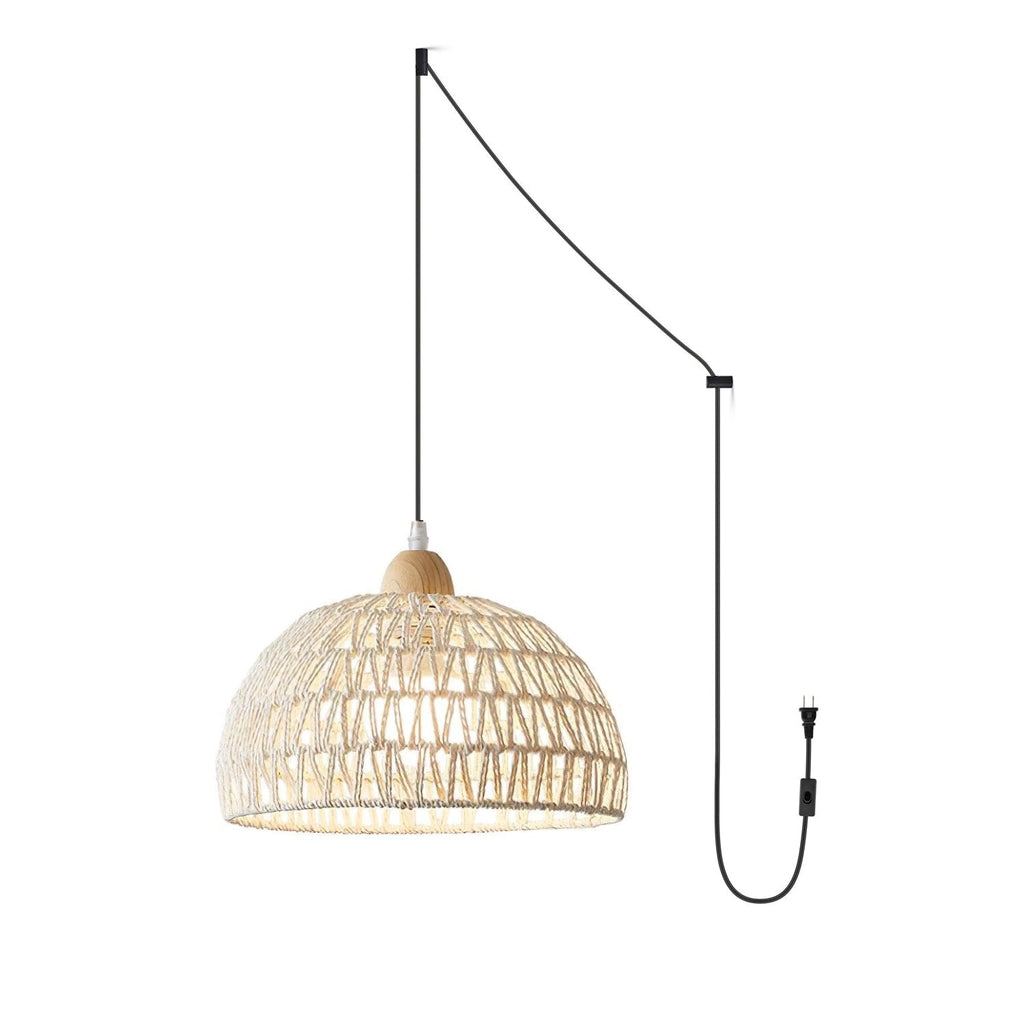 Plug-In Pendant Light Rattan — Pendant Light | Maison Monashee — view 16