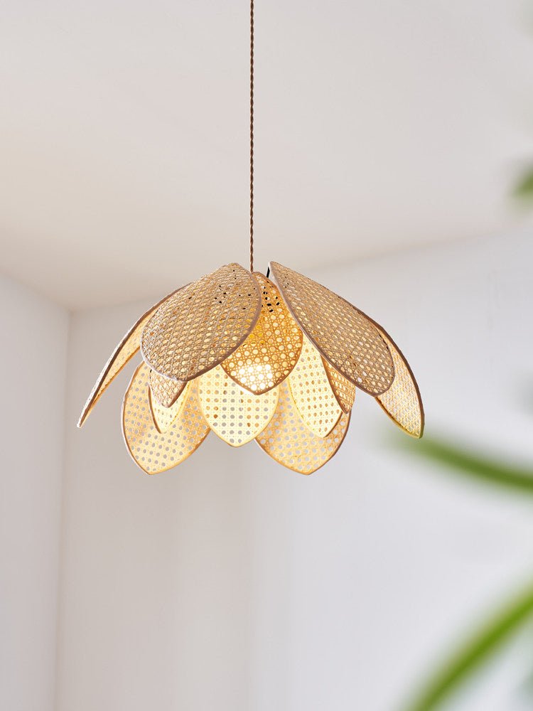 Rattan Flower Pendant Light — Pendant Light | Maison Monashee — view 7