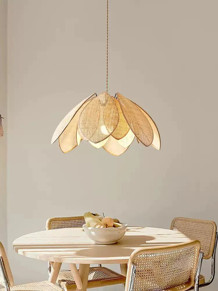 Rattan Flower Pendant Light — Pendant Light | Maison Monashee — view 8