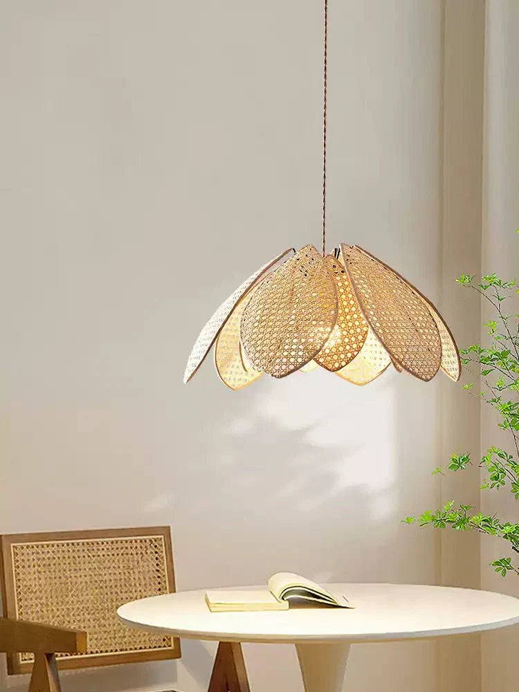 Rattan Flower Pendant Light — Pendant Light | Maison Monashee — view 10