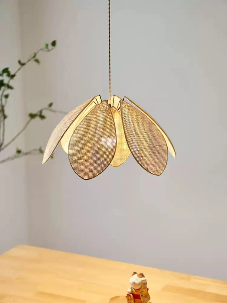 Rattan Flower Pendant Light — Pendant Light | Maison Monashee — view 6