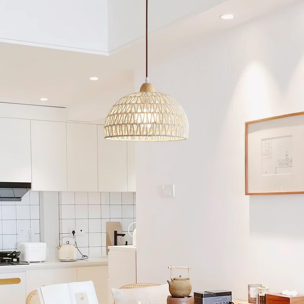 Plug-In Pendant Light Rattan — Pendant Light | Maison Monashee — view 4