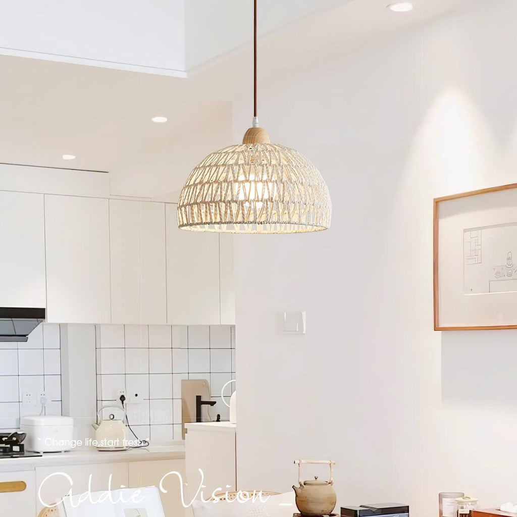Plug-In Pendant Light Rattan — Pendant Light | Maison Monashee — view 7