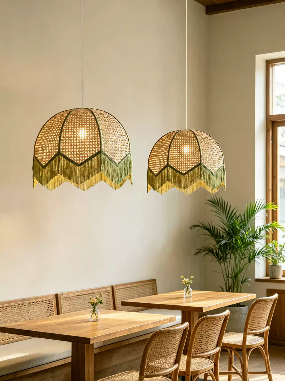 Woven Dome Pendant Light — Pendant Light | Maison Monashee — view 5
