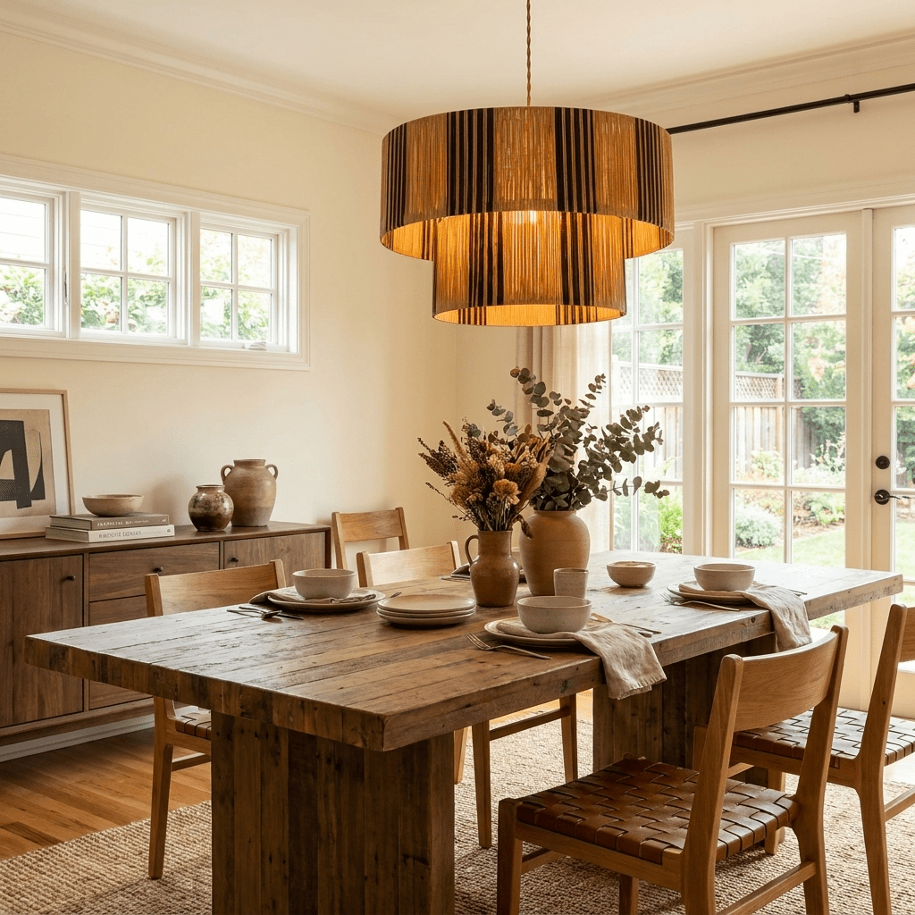 Tiered Drum Pendant Light — Pendant Light | Maison Monashee — view 10