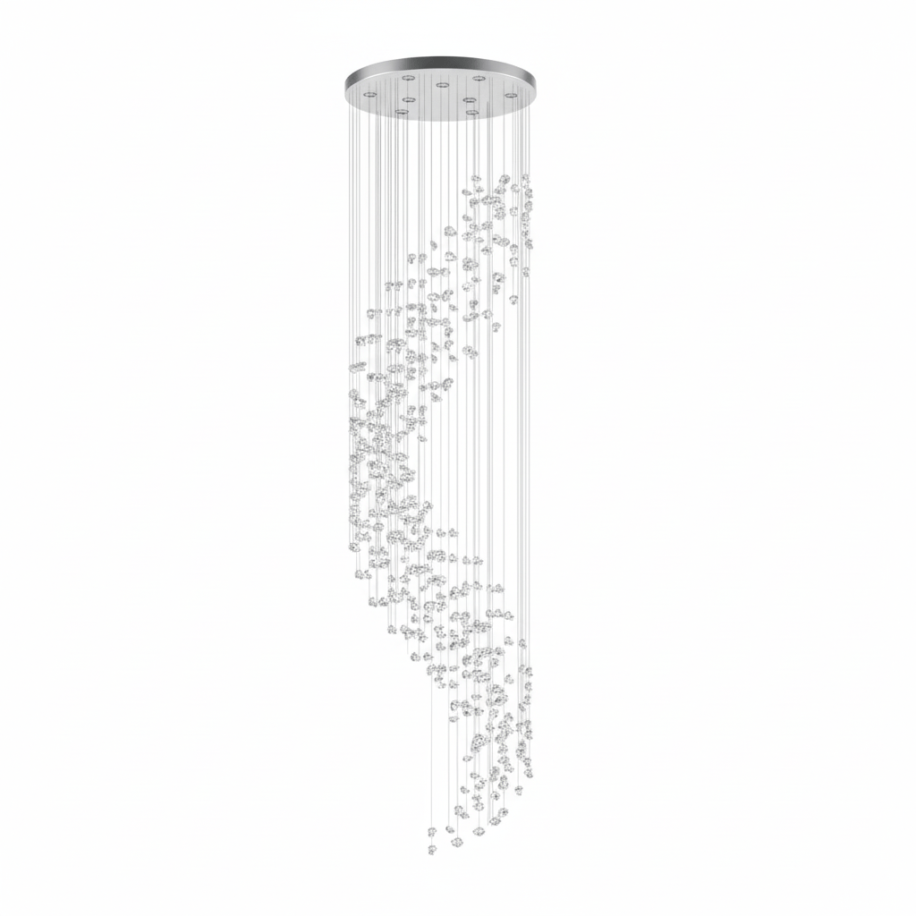 Amber Crystal Chandelier — Chandelier | Maison Monashee — view 108