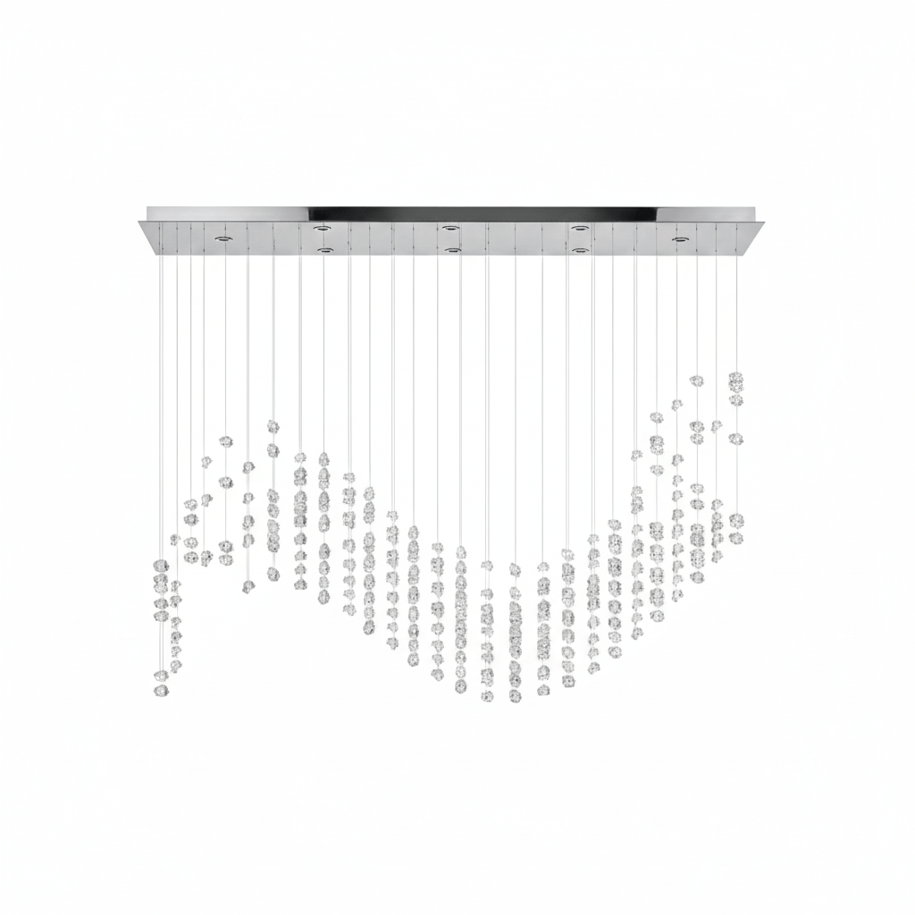 Amber Crystal Chandelier — Chandelier | Maison Monashee — view 106