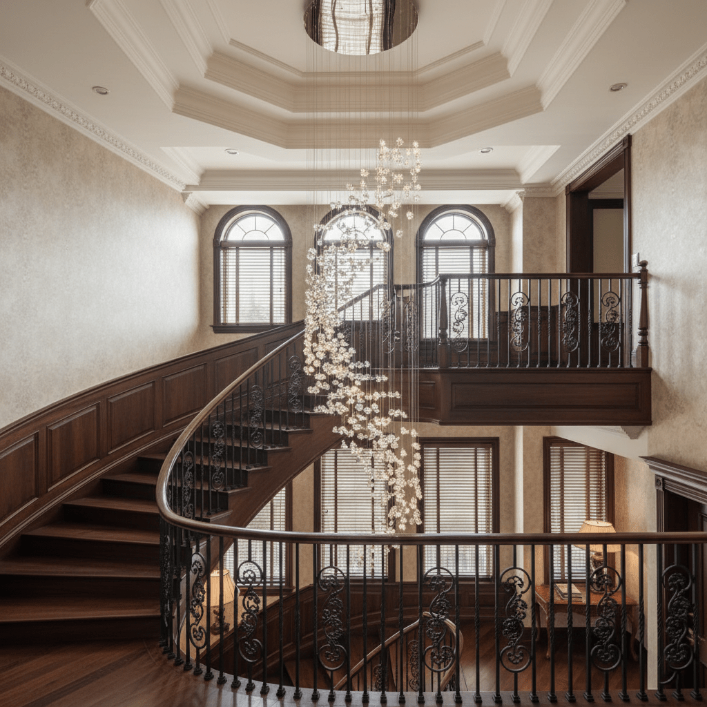 Amber Crystal Chandelier — Chandelier | Maison Monashee — view 43