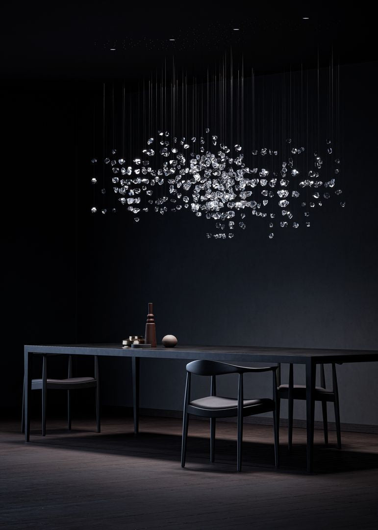 Amber Crystal Chandelier — Chandelier | Maison Monashee — view 38