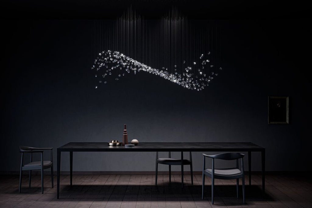 Amber Crystal Chandelier — Chandelier | Maison Monashee — view 46