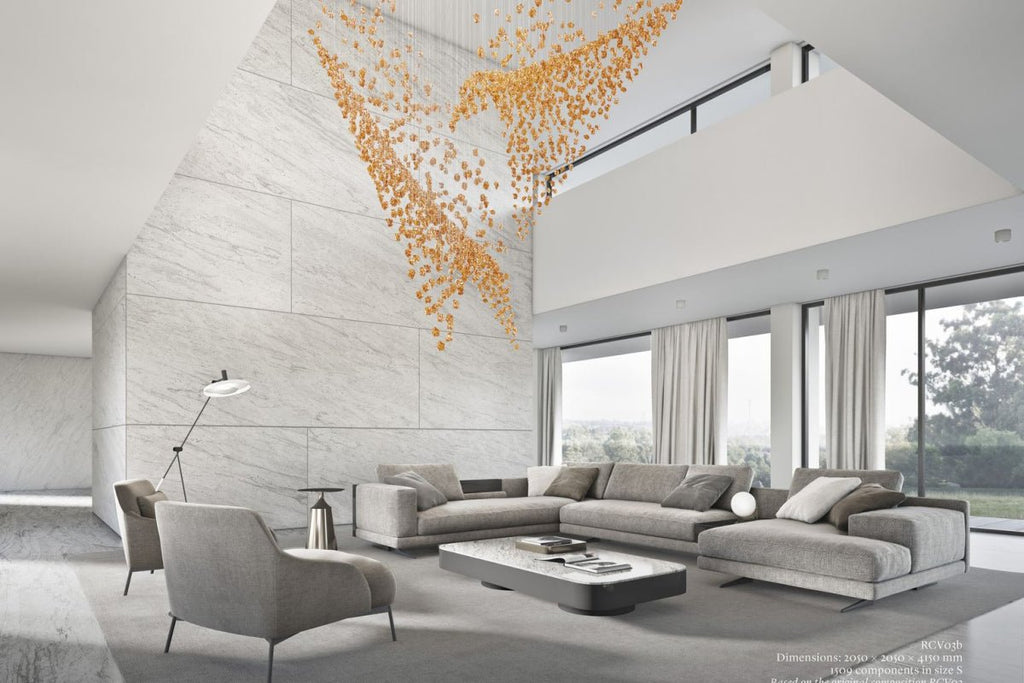 Amber Crystal Chandelier — Chandelier | Maison Monashee — view 47