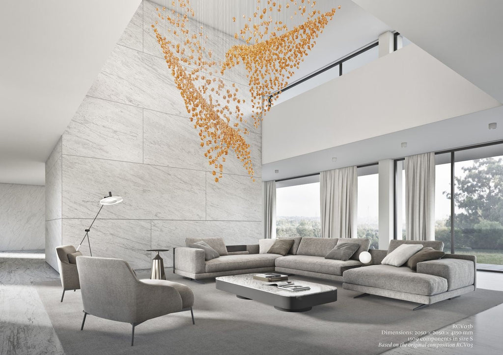 Amber Crystal Chandelier — Chandelier | Maison Monashee — view 3