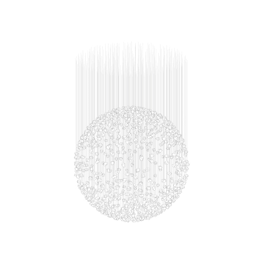 Amber Crystal Chandelier — Chandelier | Maison Monashee — view 95