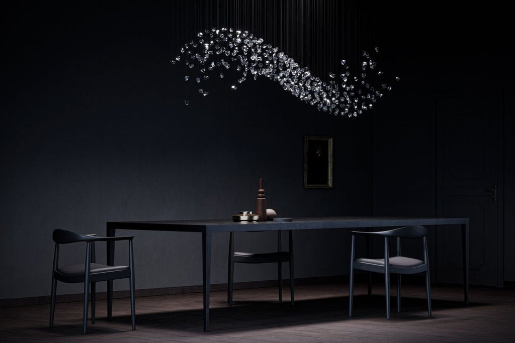 Amber Crystal Chandelier — Chandelier | Maison Monashee — view 25
