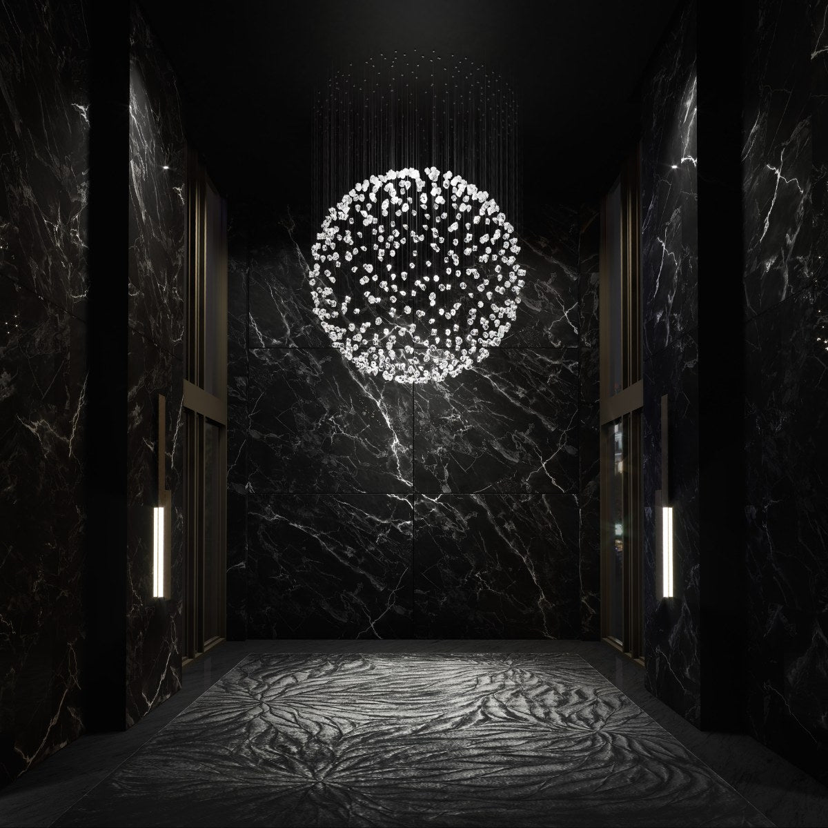 Amber Crystal Chandelier — Chandelier | Maison Monashee — view 31