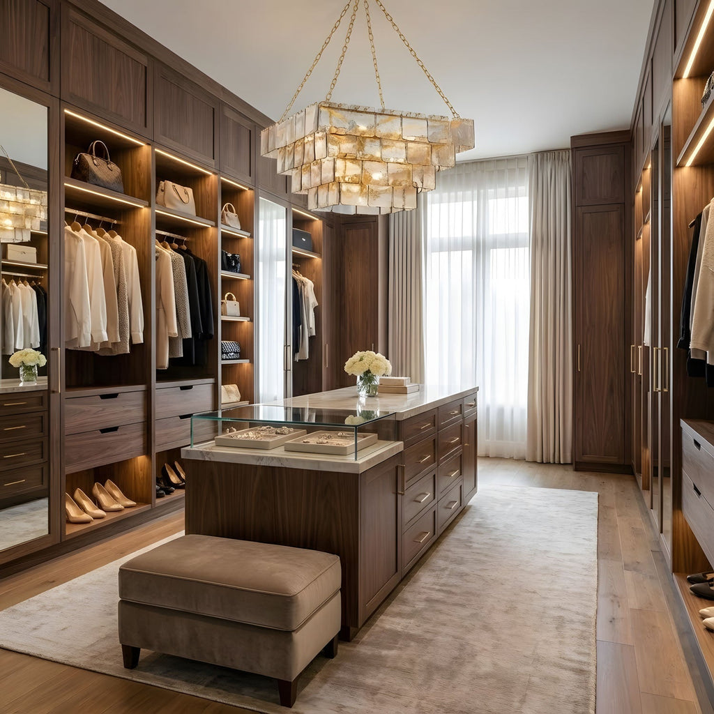 Square Glass Chandelier — Chandelier | Maison Monashee — view 7