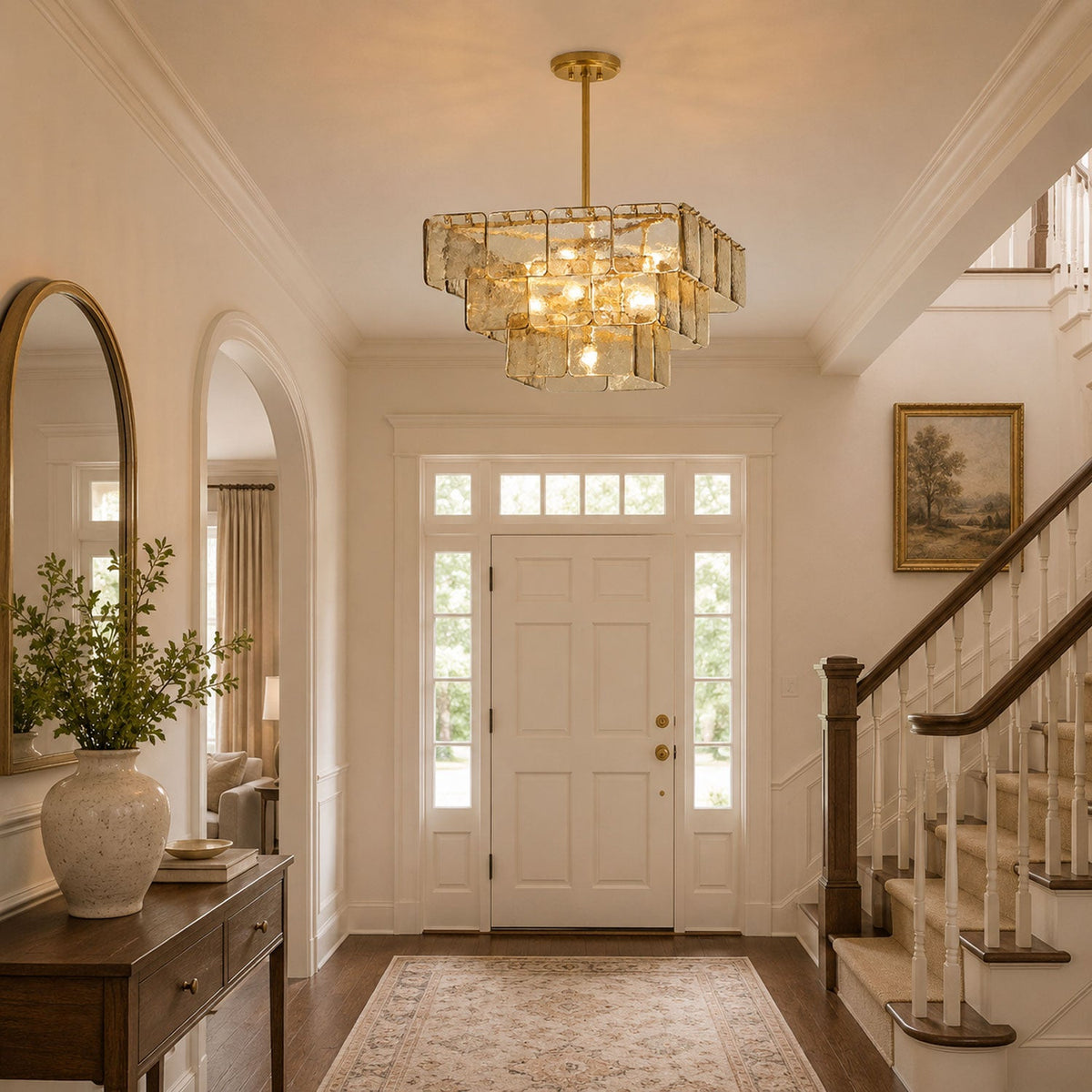 Antique Gold Leaf Chandelier — Chandelier | Maison Monashee — view 7