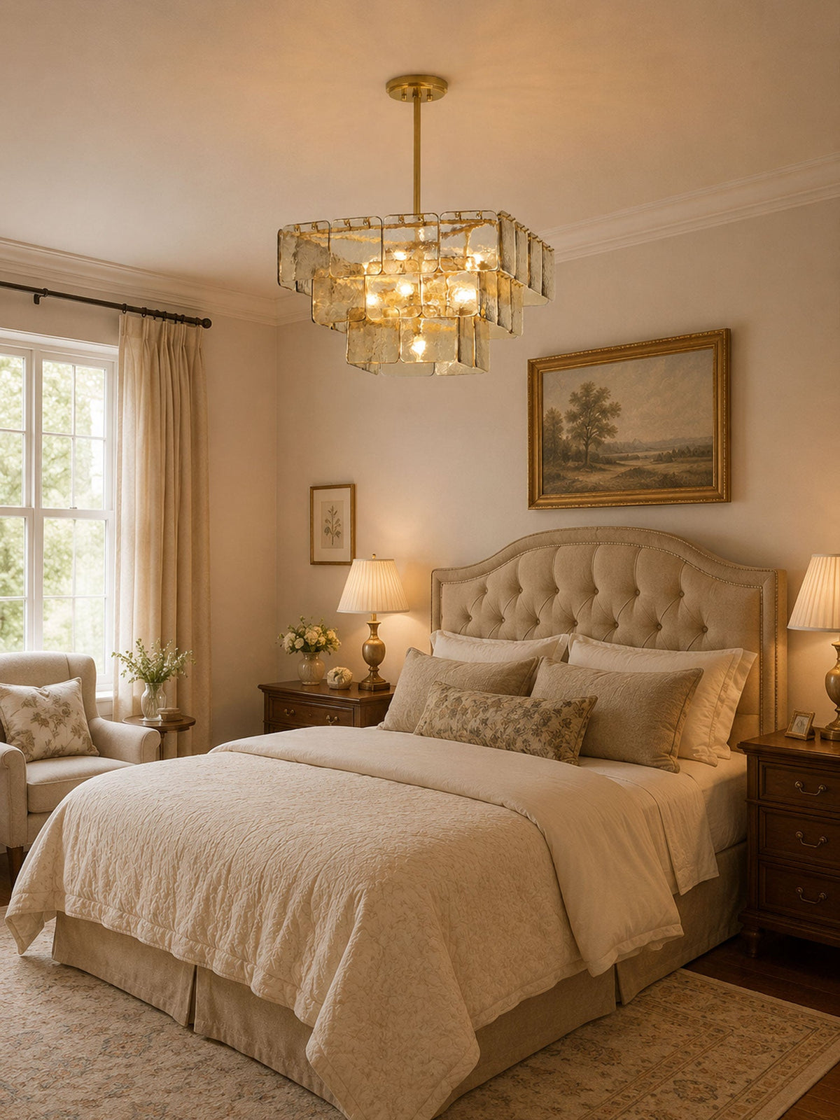 Antique Gold Leaf Chandelier — Chandelier | Maison Monashee — view 6