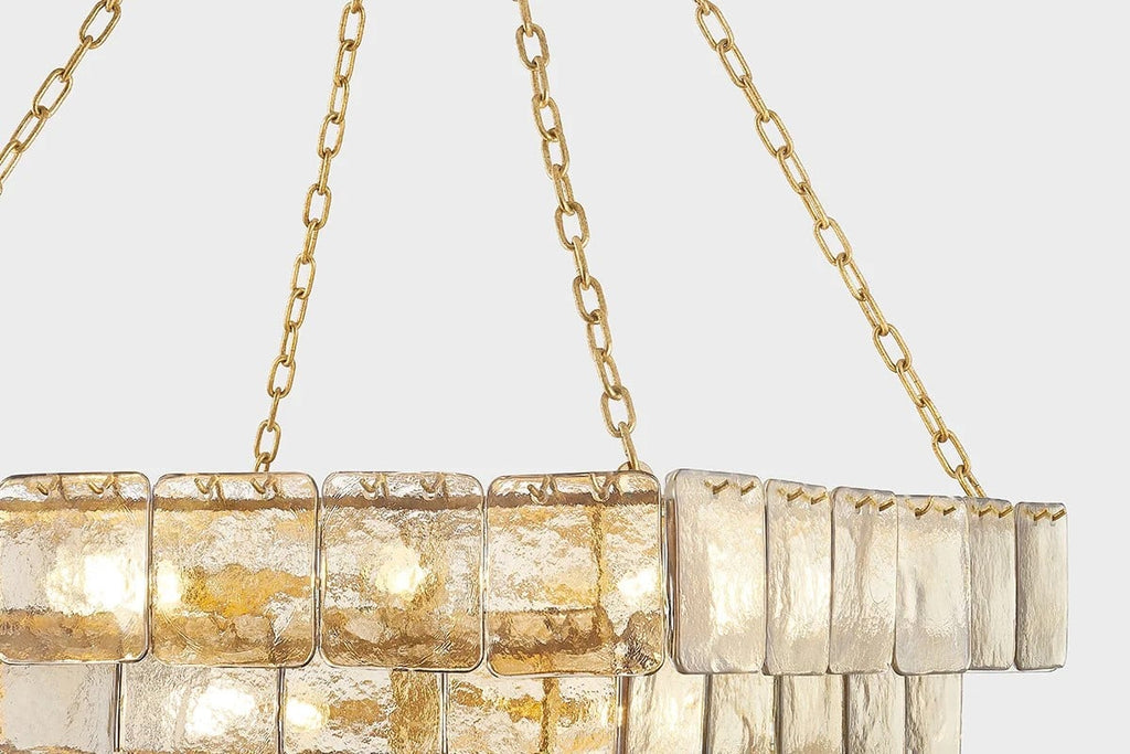Square Glass Chandelier — Chandelier | Maison Monashee — view 17
