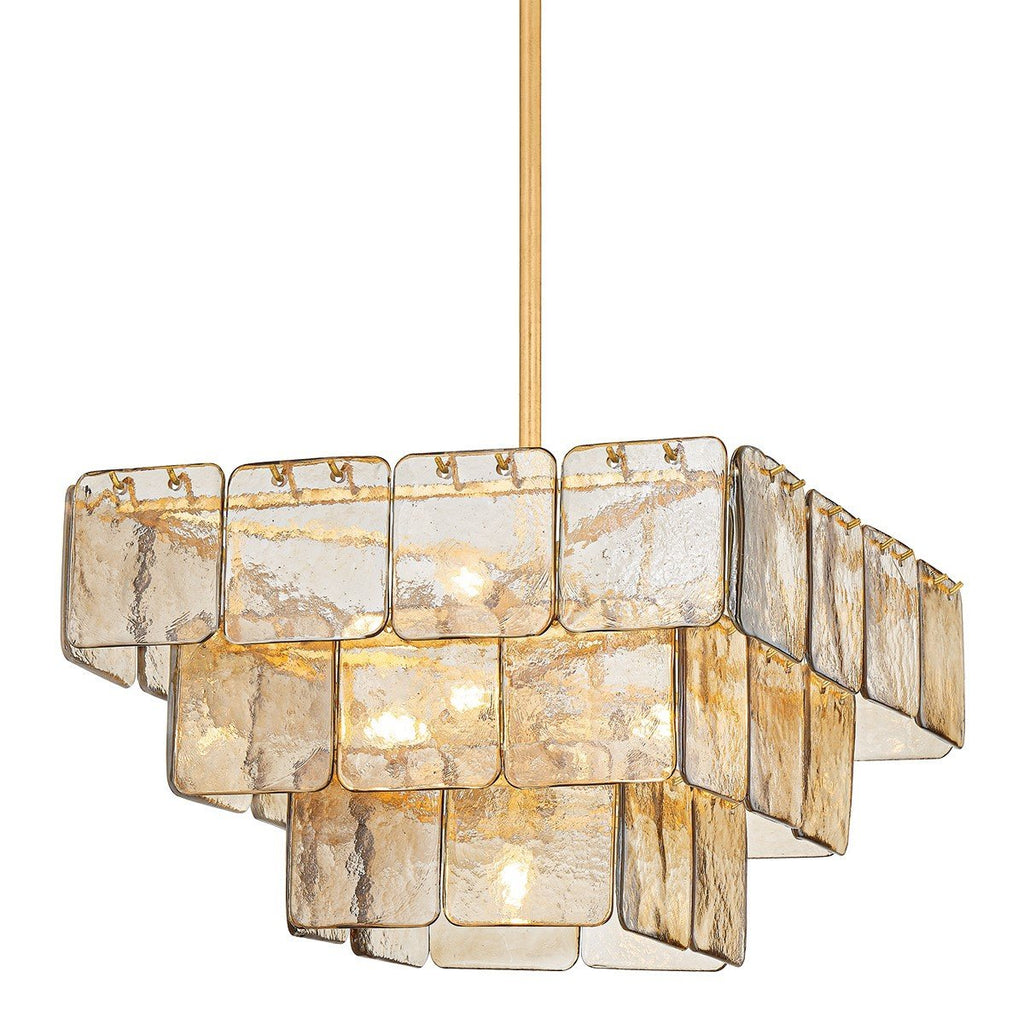Antique Gold Leaf Chandelier — Chandelier | Maison Monashee — view 13