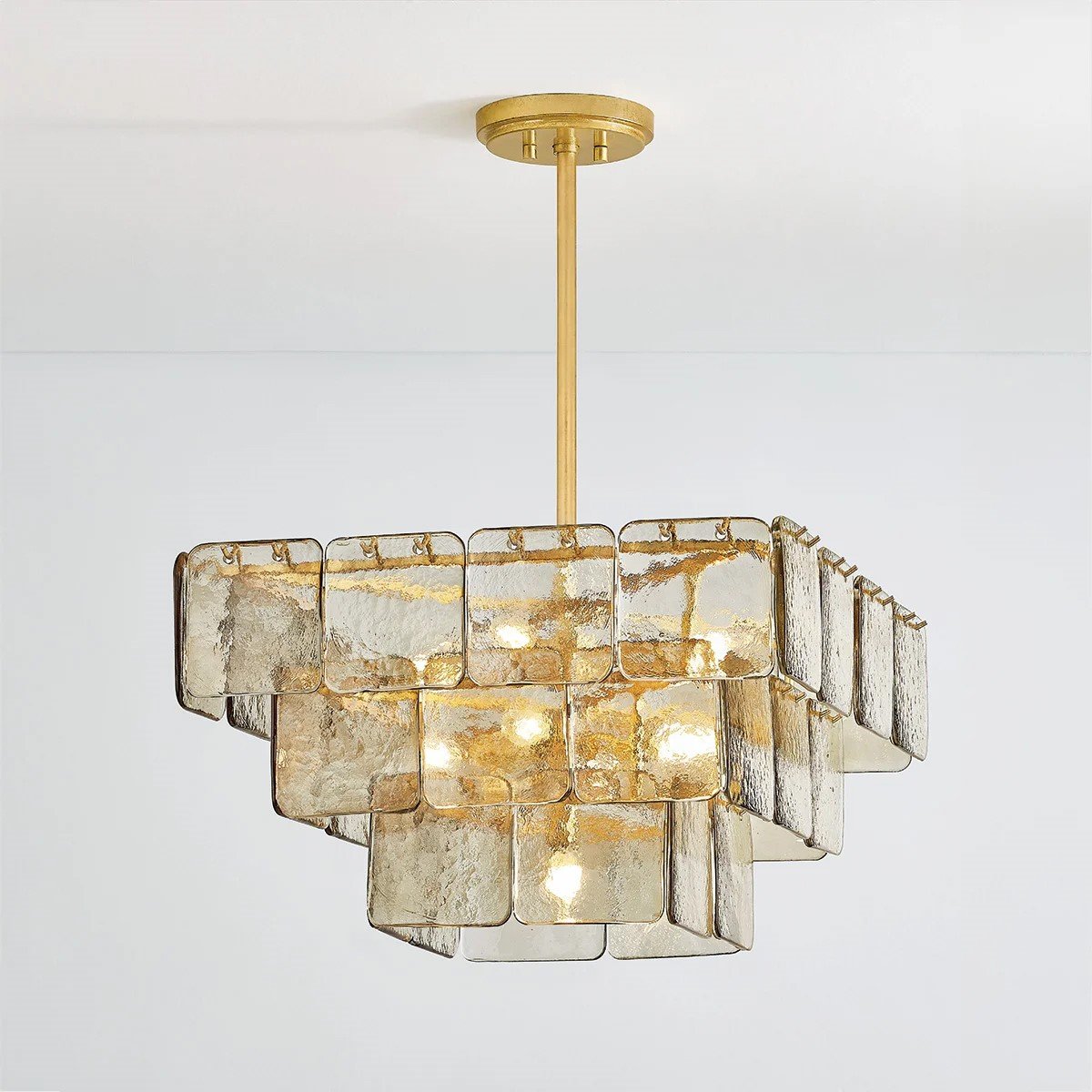 Antique Gold Leaf Chandelier — Chandelier | Maison Monashee — view 14