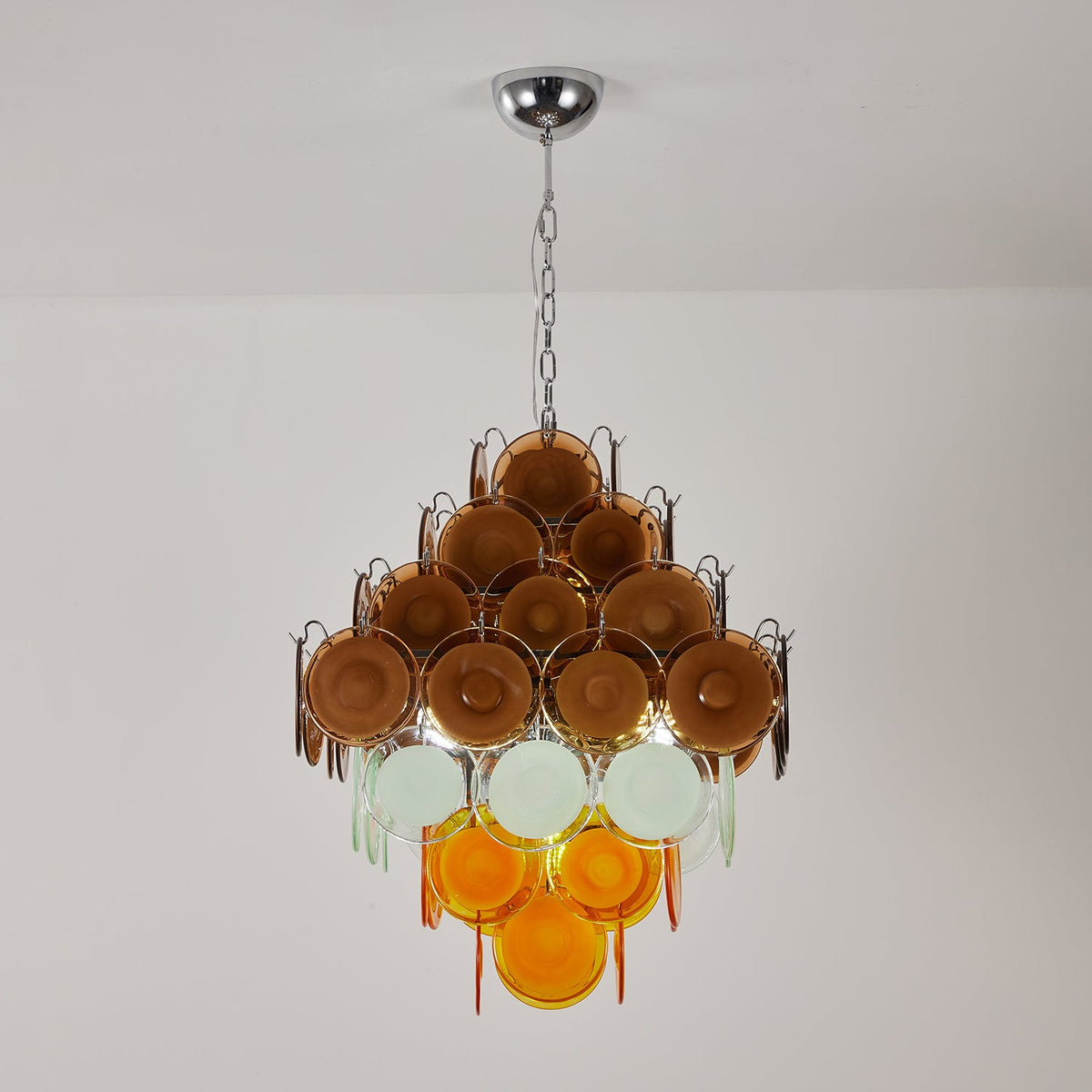 Retro Glass Chandelier — Chandelier | Maison Monashee — view 6