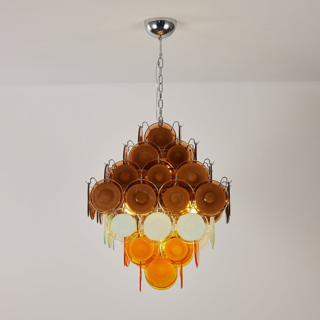 Retro Glass Chandelier — Chandelier | Maison Monashee — view 7