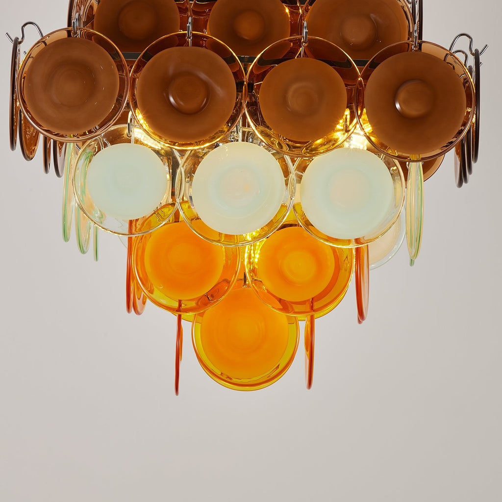 Retro Glass Chandelier — Chandelier | Maison Monashee — view 9