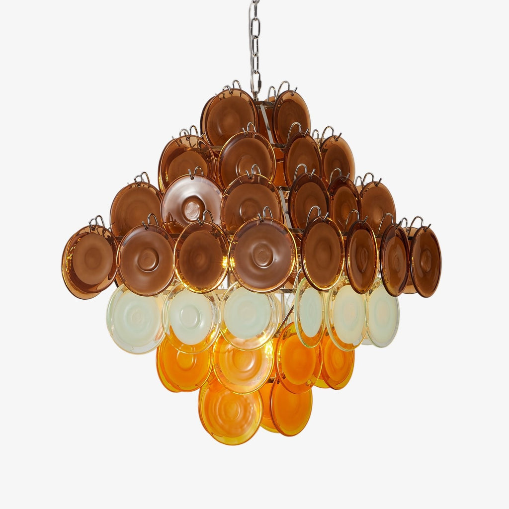 Retro Glass Chandelier — Chandelier | Maison Monashee — view 10