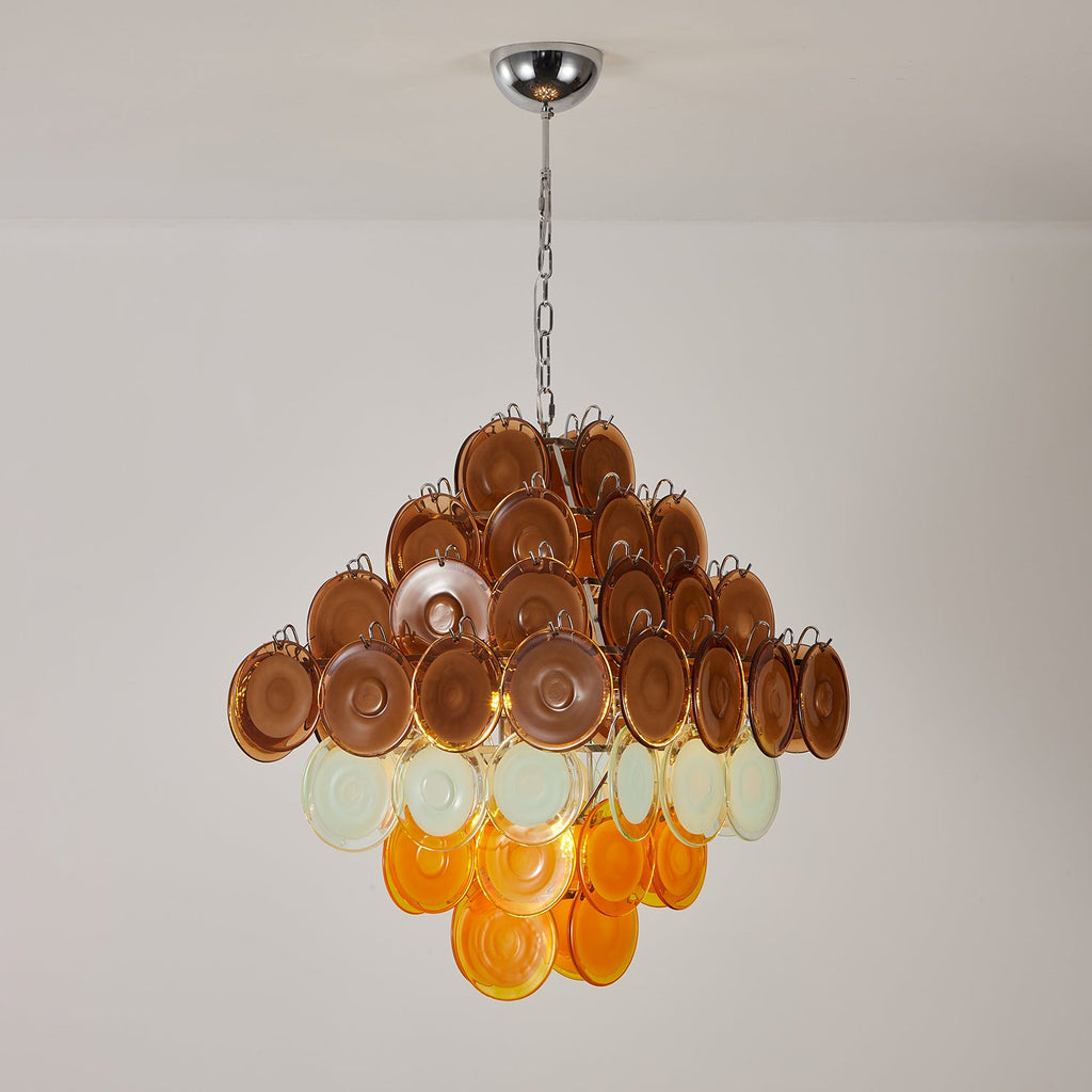Retro Glass Chandelier — Chandelier | Maison Monashee — view 11