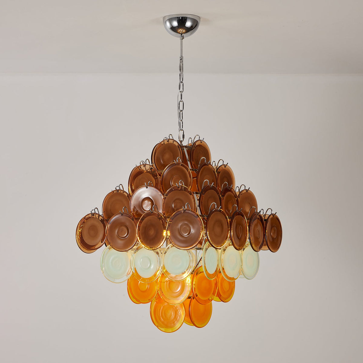 Retro Glass Chandelier — Chandelier | Maison Monashee — view 11