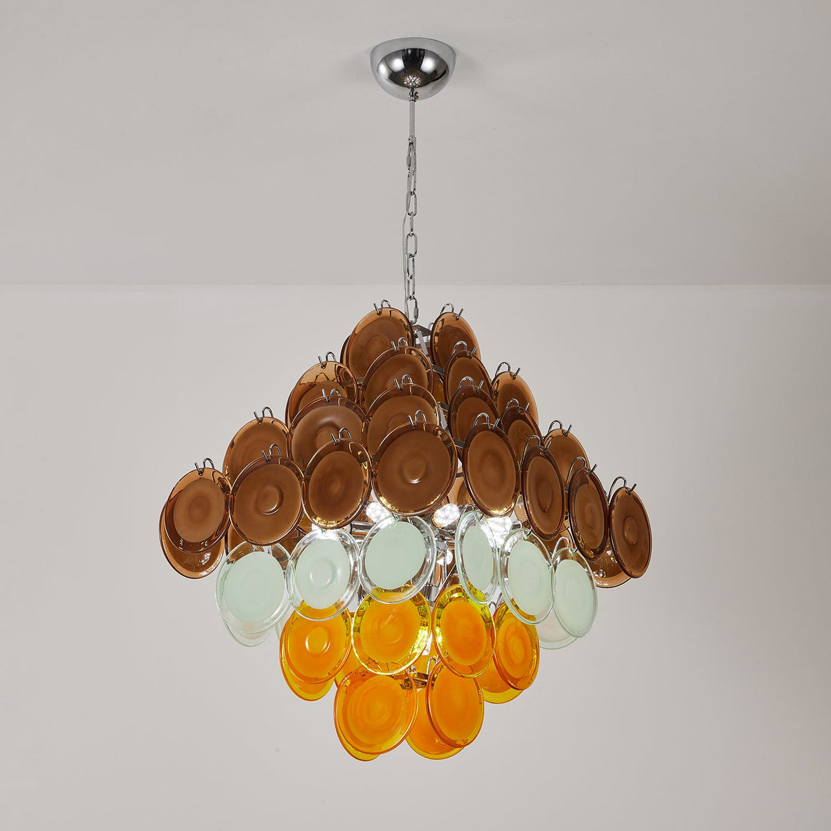 Retro Glass Chandelier — Chandelier | Maison Monashee — view 13