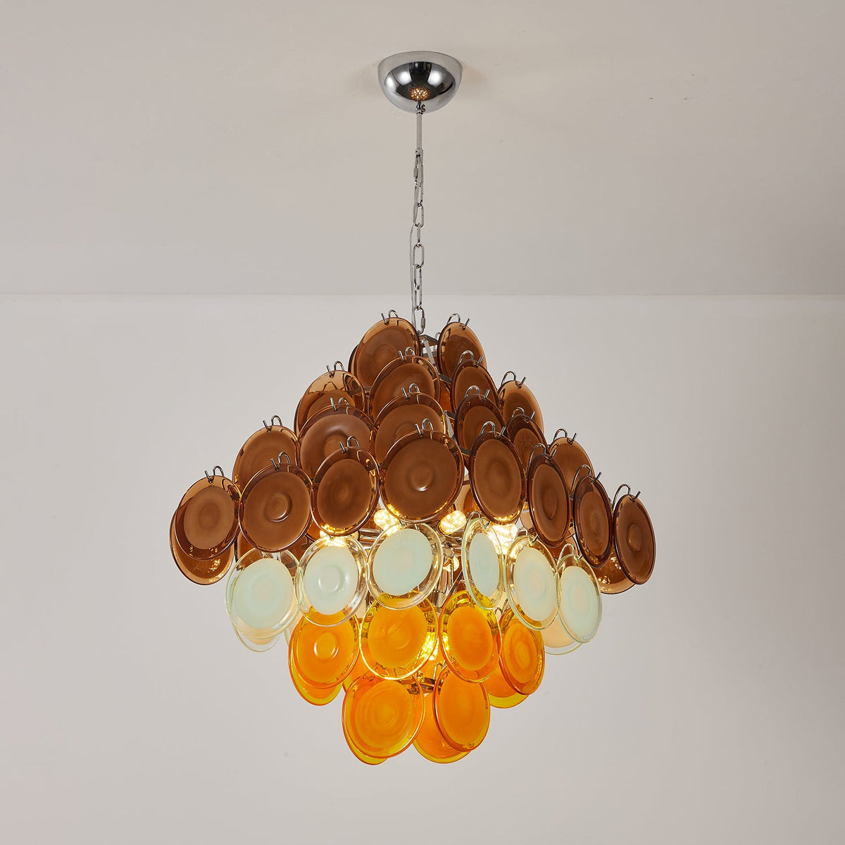 Retro Glass Chandelier — Chandelier | Maison Monashee — view 14