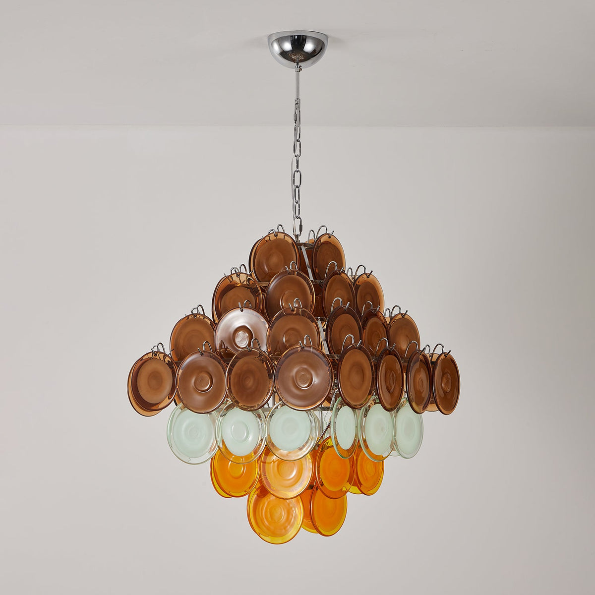 Retro Glass Chandelier — Chandelier | Maison Monashee — view 15