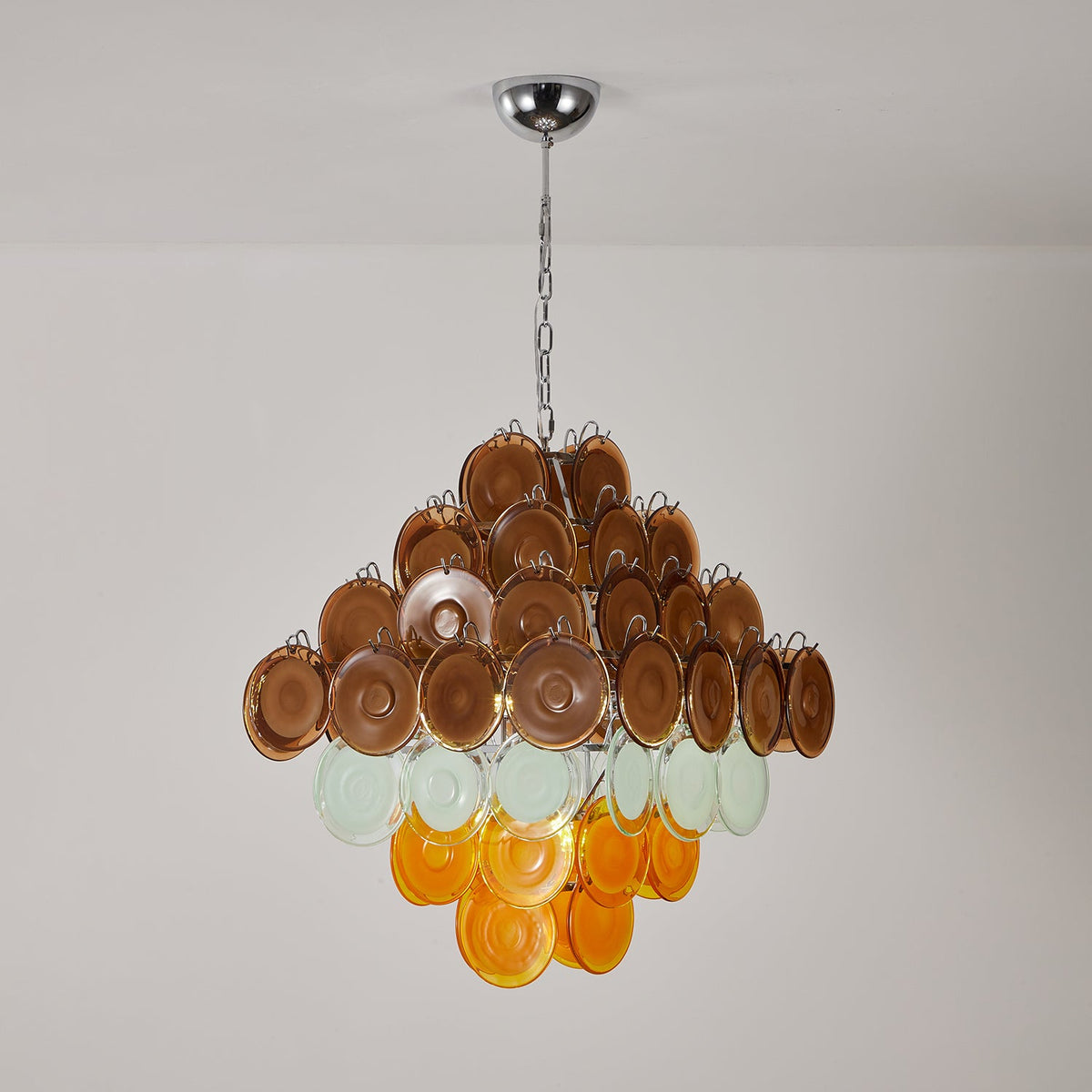 Retro Glass Chandelier — Chandelier | Maison Monashee — view 16