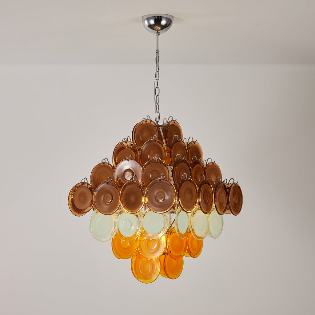 Retro Glass Chandelier — Chandelier | Maison Monashee — view 2