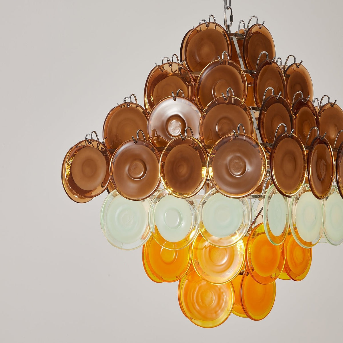 Retro Glass Chandelier — Chandelier | Maison Monashee — view 4