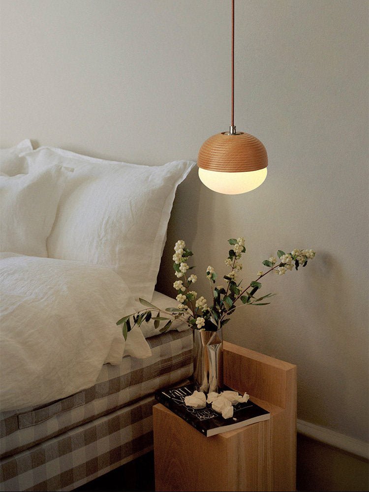Ribbed Globe Pendant Light — Pendant Light | Maison Monashee — view 6