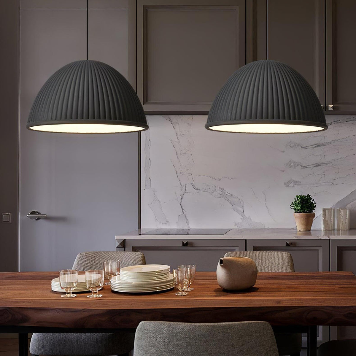 Red Dome Pendant Light — Pendant Light | Maison Monashee — view 17