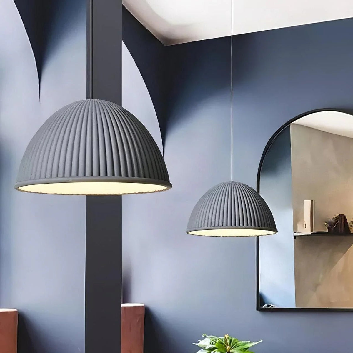 Red Dome Pendant Light — Pendant Light | Maison Monashee — view 8